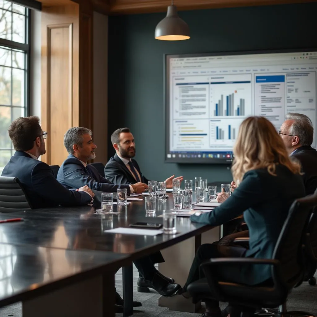 Client presentation meeting